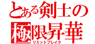 とある剣士の極限昇華（リミットブレイク）