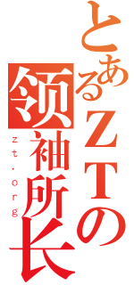 とあるＺＴの领袖所长（ｚｔ．ｏｒｇ）