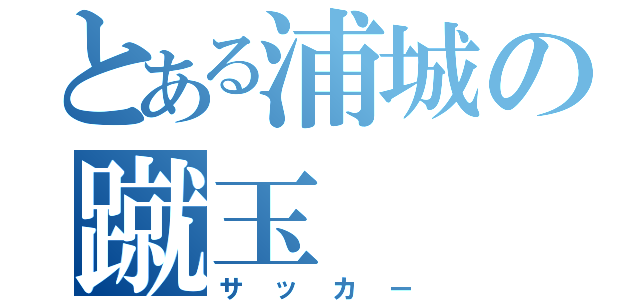 とある浦城の蹴玉（サッカー）