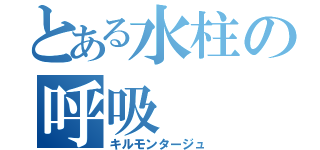 とある水柱の呼吸（キルモンタージュ）