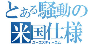 とある騒動の米国仕様（ユーエスディーエム）