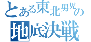 とある東北男児の地底決戦（）