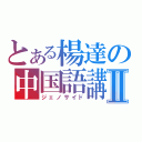 とある楊達の中国語講座Ⅱ（ジェノサイド）