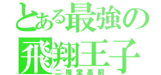 とある最強の飛翔王子（二階堂高嗣）