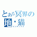 とある冥界の地狱猫（インデックス）