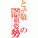 とある敬の腕組姿勢（プリースト）