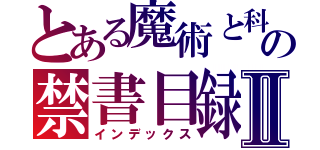 とある魔術と科学の禁書目録Ⅱ（インデックス）