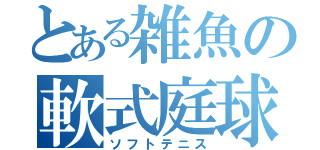 とある雑魚の軟式庭球（ソフトテニス）