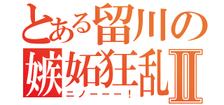 とある留川の嫉妬狂乱Ⅱ（ニノーーー！）