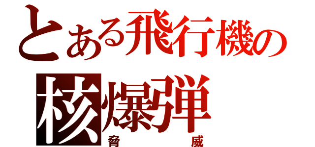 とある飛行機の核爆弾（脅威）