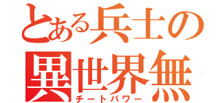 とある兵士の異世界無双（チートパワー）