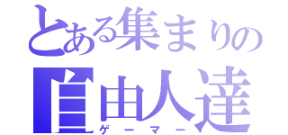 とある集まりの自由人達（ゲーマー）