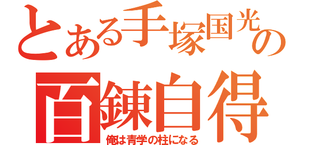 とある手塚国光の百錬自得（俺は青学の柱になる）