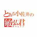 とある小佐井の敏弘君（タマヒトツ）