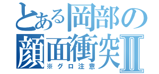 とある岡部の顔面衝突Ⅱ（※グロ注意）