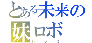 とある未来の妹ロボ（ドラミ）