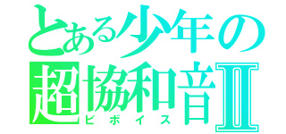 とある少年の超協和音Ⅱ（ビボイス）