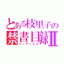 とある枝里子の禁書目録Ⅱ（インデックス）