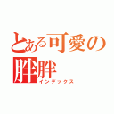 とある可愛の胖胖（インデックス）