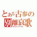 とある古参の別離哀歌（サヨナラメルト）