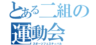 とある二組の運動会（スポーツフェスティバル）