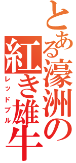 とある濠洲の紅き雄牛（レッドブル）