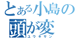 とある小島の頭が変（ユウキサン）