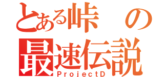 とある峠の最速伝説（ＰｒｏｊｅｃｔＤ）