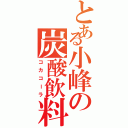 とある小峰の炭酸飲料（コカコーラ）