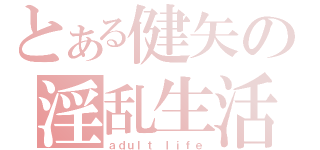 とある健矢の淫乱生活（ａｄｕｌｔ　ｌｉｆｅ）