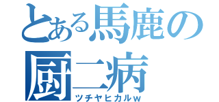 とある馬鹿の厨二病（ツチヤヒカルｗ）