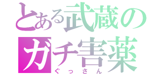 とある武蔵のガチ害薬（ぐっさん）