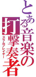 とある音楽の打撃奏者（スラムプレイヤー）