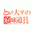 とある大平の庭球道具（シークレットツール）