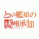 とある艦娘の感嘆承知（ハラショー）