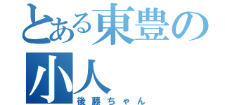 とある東豊の小人（後藤ちゃん）