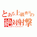 とある上級曹長の絶対射撃手（パーフェクトガンナー）