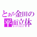 とある金田の平面立体（スーパーフラット）