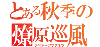 とある秋季の燎原巡風（ラベァーヅサクネツ）