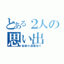 とある２人の思い出（秘密の遊園地で）