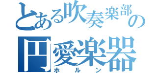 とある吹奏楽部の円愛楽器奏者（ホルン）