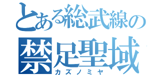 とある総武線の禁足聖域（カズノミヤ）