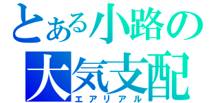 とある小路の大気支配（エアリアル）