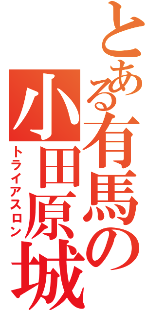 とある有馬の小田原城（トライアスロン）