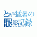 とある猛暑の撮影記録（サマーメモリー）