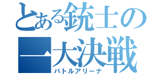 とある銃士の一大決戦（バトルアリーナ）