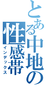 とある中地の性感帯（インデックス）