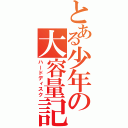 とある少年の大容量記憶装置（ハードディスク）