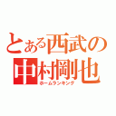 とある西武の中村剛也（ホームランキング）