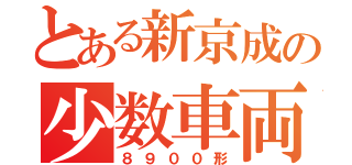 とある新京成の少数車両（８９００形）